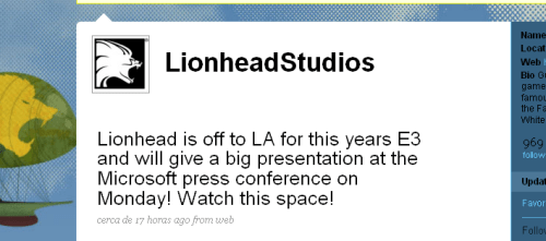 [E3 2009] Molyneux ya comienza a hypear su próximo videojuego