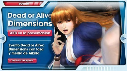 Dead or Alive: Dimensions para Nintendo 3DS, presentación madrileña con taza y media de Aikido