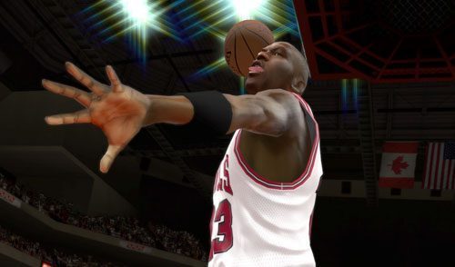 Michael Jordan destrozando el aro en NBA 2K12