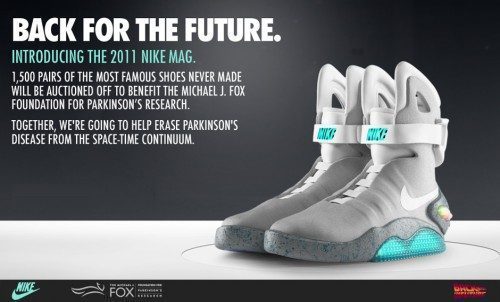 Un par de 2011 Nike MAG por una buena causa.