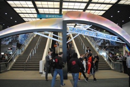 Entrando al Convention Center