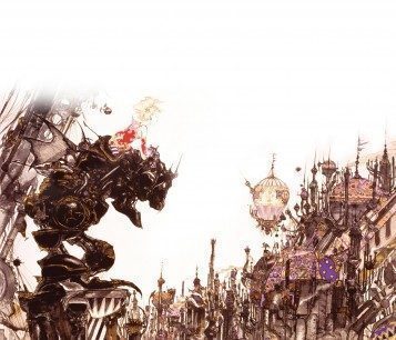 Arte de Yoshitaka Amano para Final Fantasy VI