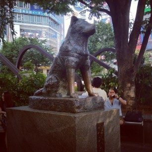 La estatua de Hachiko en Shibuya