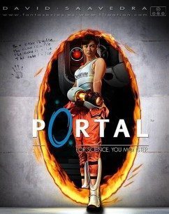 Brutal cartel de Portal por David Saavedra