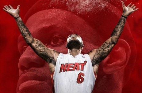 Lebron James en la portada de NBA 2K14