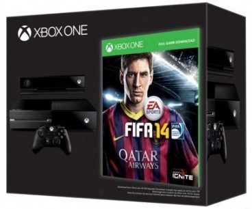 Xbox One con Messi en la caja