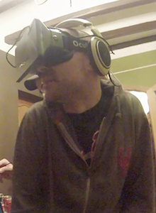 Jugando a Oculus Rift