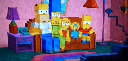 Homenaje de Los Simpsons a Minecraft