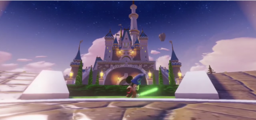 Mickey Mouse en Disney Infinity con un Sable Láser