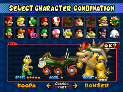 Character-Select-Mario-Kart-Double-Dash