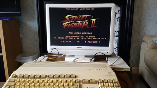 Amiga 500 con el Street Fighter II