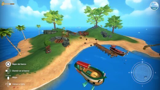 Captura del videojuego de Summer in Mara del estudio español Chibig